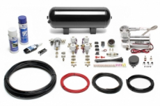 TA-Technix Lufterzeugungskit 380er Viair Kompressor / 11,5L Schwarzer Tank / Anzeige Wei / Schlauch Schwarz