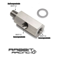 Rabbit Racing - T Adapter fr ldrucksensor / ltemperatursensor M10x1.0