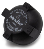 Cap for radiator and coolant expansion tank - black