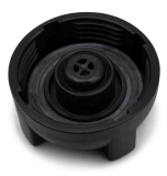 Cap for radiator and coolant expansion tank - black