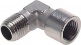 90 screw-in elbow G 1/8(Female thread)-R 1/8(male thread), Nickel-plated brass